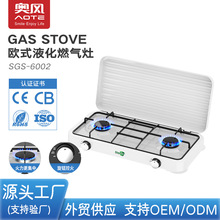奥风外贸台式双灶液化燃气灶批发 跨境户外 GAS STOVE 煤气炉现货