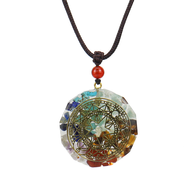 Retro Eye Crystal Handmade Pendant Necklace 1 Piece