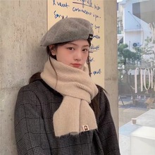 围巾女羊毛新款冬季高级感百搭可爱毛线针织围脖男护颈保暖韩版潮
