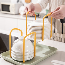 可伸缩碗架碗碟塑料沥水架厨房置物架餐盘餐具整理收纳架盘子架