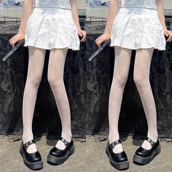 Kt cat stockings white 2 pairs