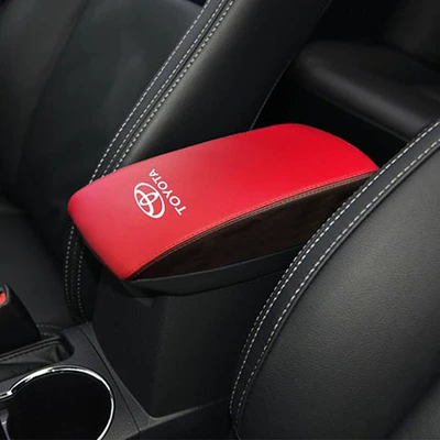 for 14-18 Toyota Corolla Armrest: Sürətlər qutusu və əl tormozu başlıqları - red-spell-black-logo