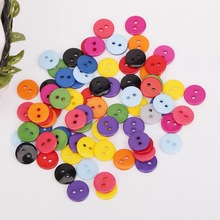 塑料纽扣 宝宝纽扣 纽扣画儿童diy扣工装扣 两眼面包扣 彩色纽扣
