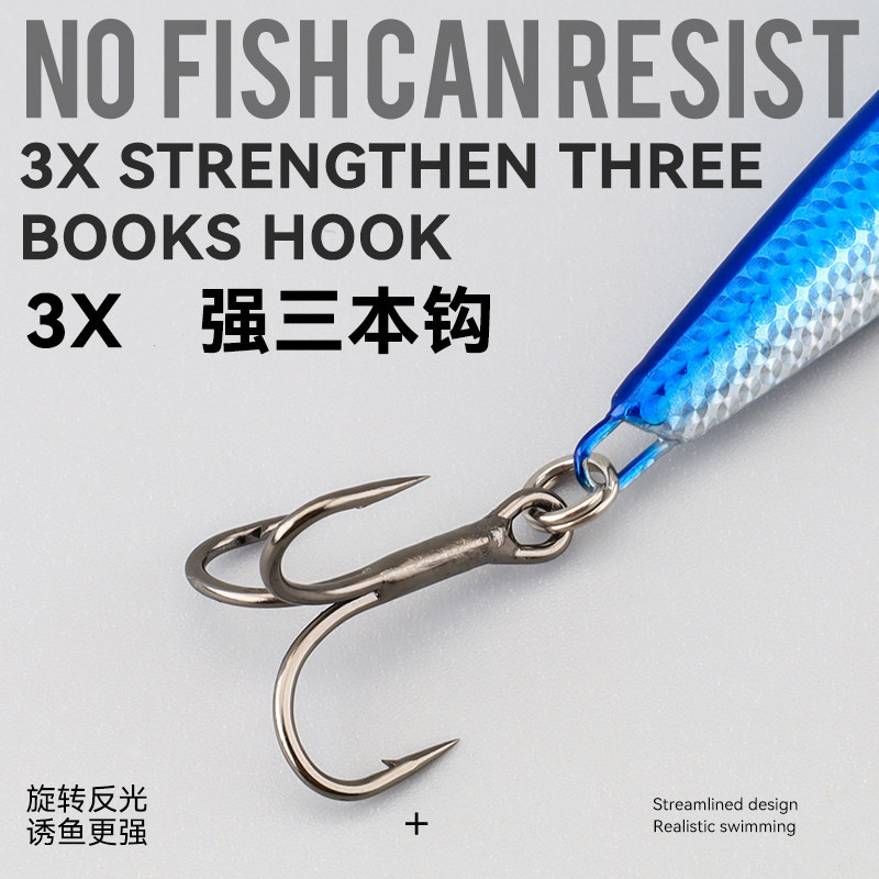 Placa de hierro Luya cebo tiro largo pesca abalorios bajo cebo falso especial cayendo Placa de hierro agua dulce lentejuelas VIb cebo matando