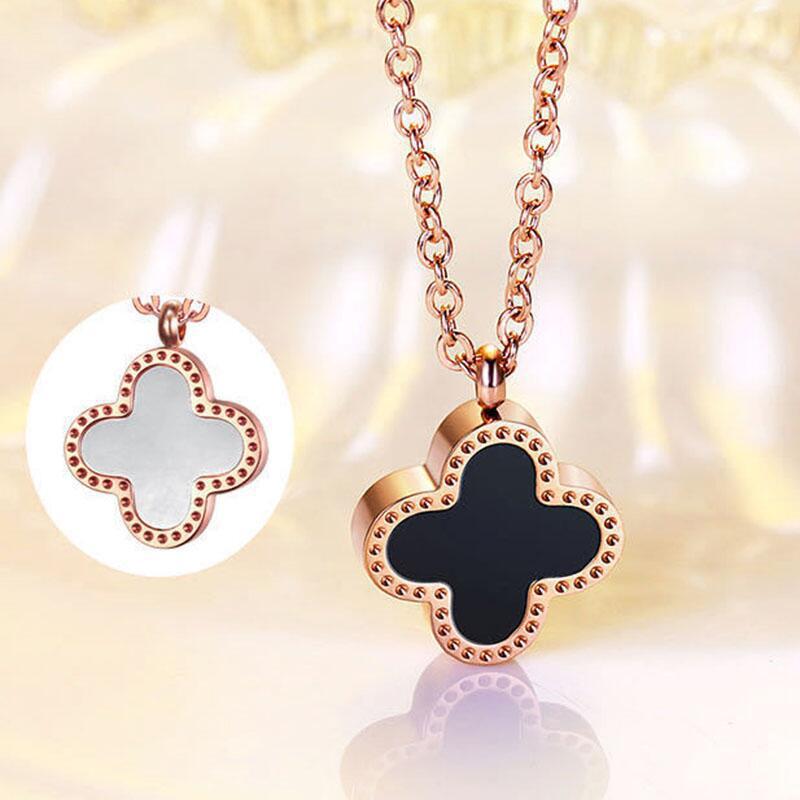 Nuevo collar de acero de titanio incrustado en diamantes para mujeres todo a juego ins Internet celebridad luz Cadena de clavícula de lujo elegante joyería de alto grado que no se desvanece