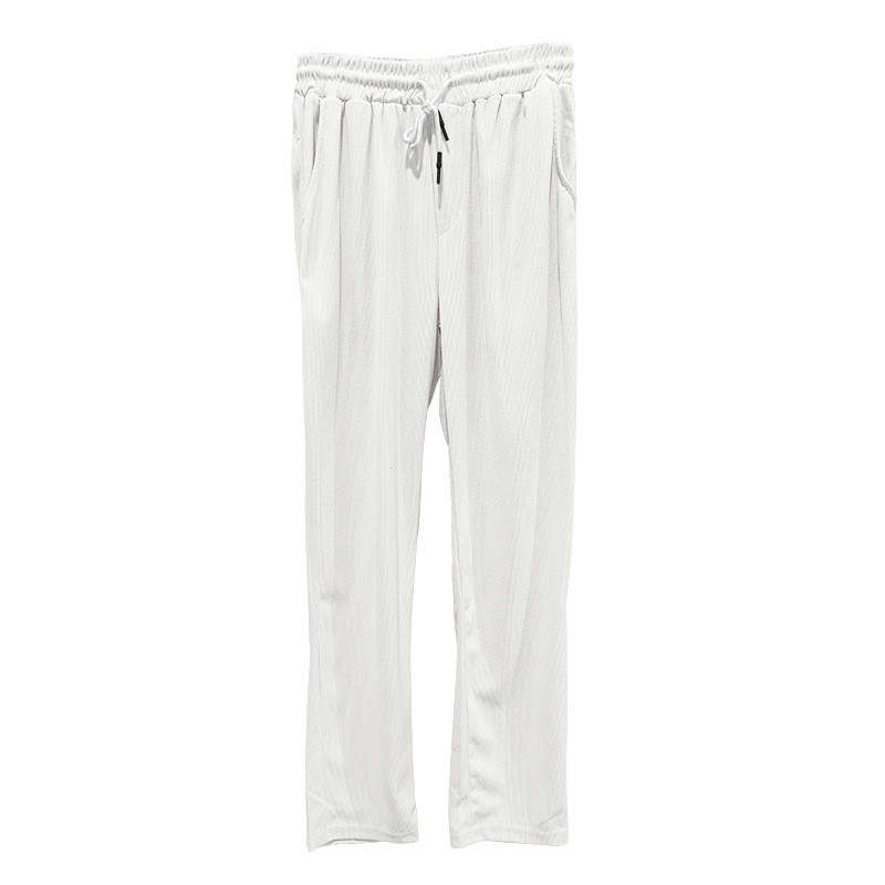 Pantalon long décontracté en velours côtelé pour homme, nouvelle collection printemps et été 2024, coupe ample, coupe droite, surdimensionnée, style américain_voghion.com