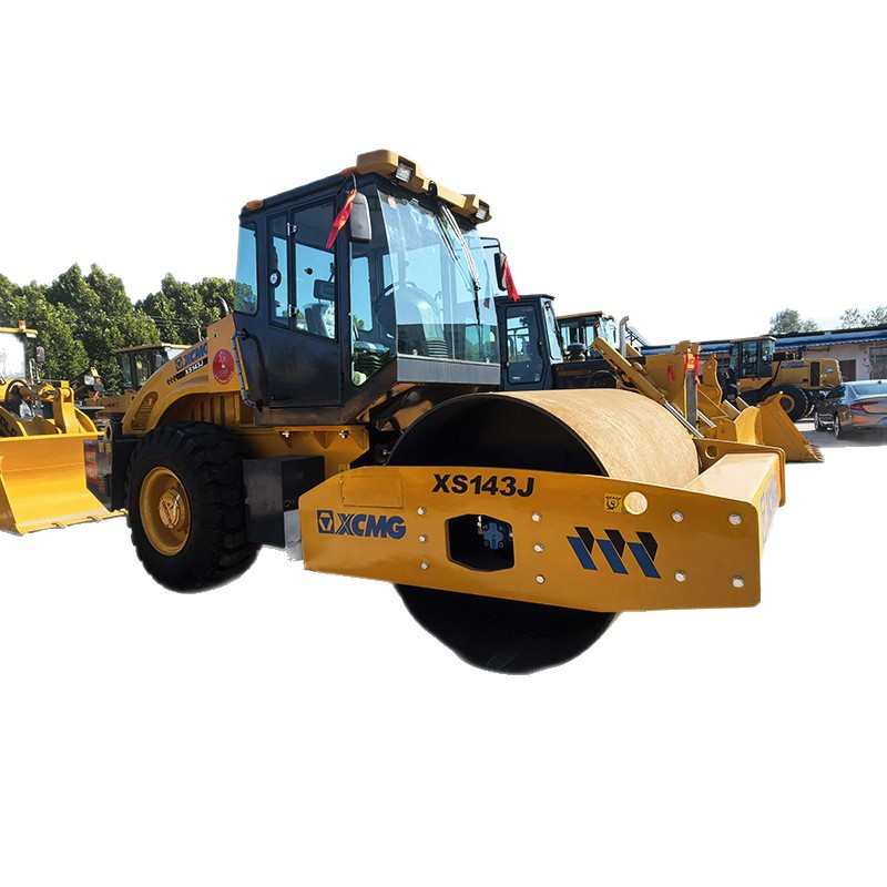 XCMG 143J rodillo vibratorio 14 toneladas rodillo 30 toneladas rueda de acero doble 8 toneladas 20 toneladas exportación de compactador de carretera