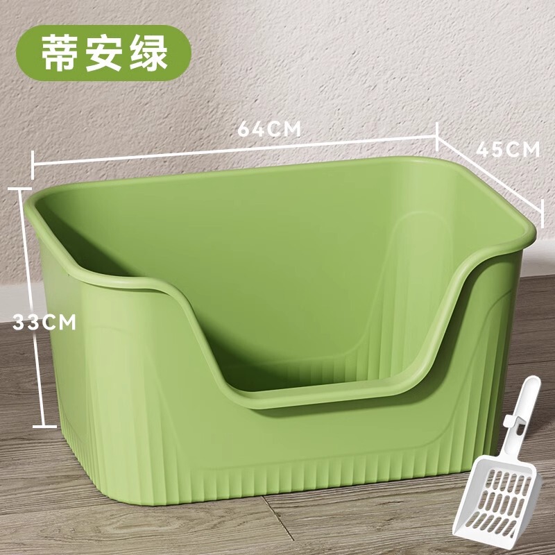 猫砂盆特大号両用オープン型外はね防止猫トイレ特大猫砂盆子猫用品猫糞|undefined