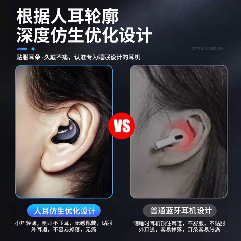 초슬림 귀걸이형 무선 이어폰 블루투스 5 4 통화 음악 재생