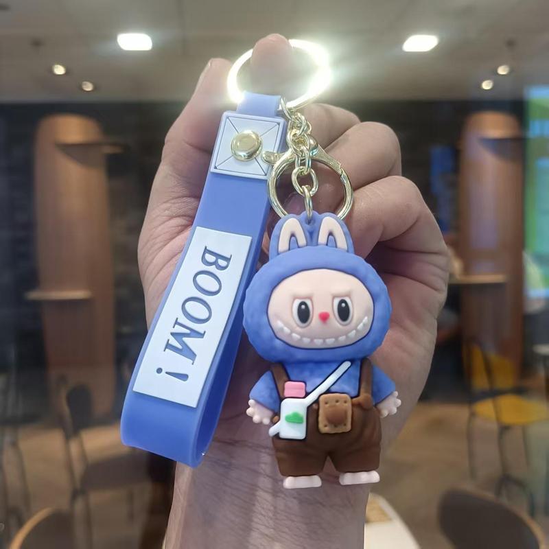 クリエイティブホットスタイルラブブキーホルダー漫画リトルシープペンダントおもちゃベビーグラバーかわいいキーチェーンリング卸売|undefined
