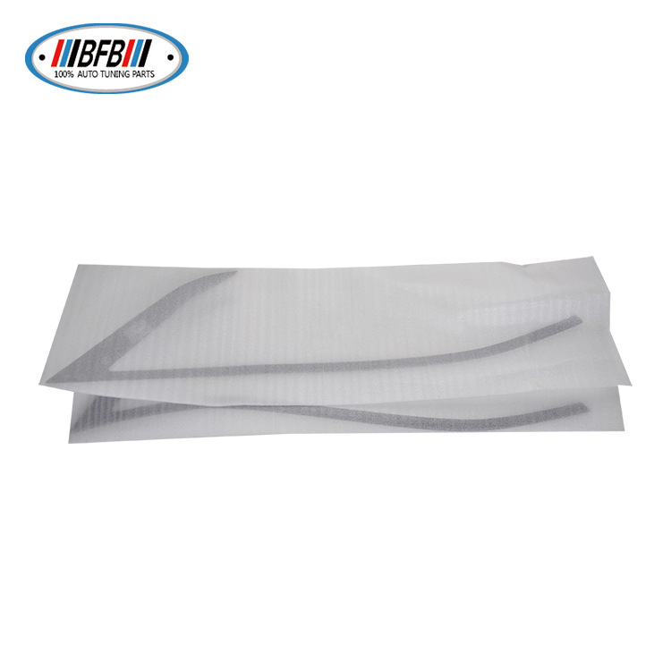 100% Real Carbon Fiber Headlight Eyebrow - For Tesla Model S 2016-2018 - Carbon Fiber LED Eyebrow