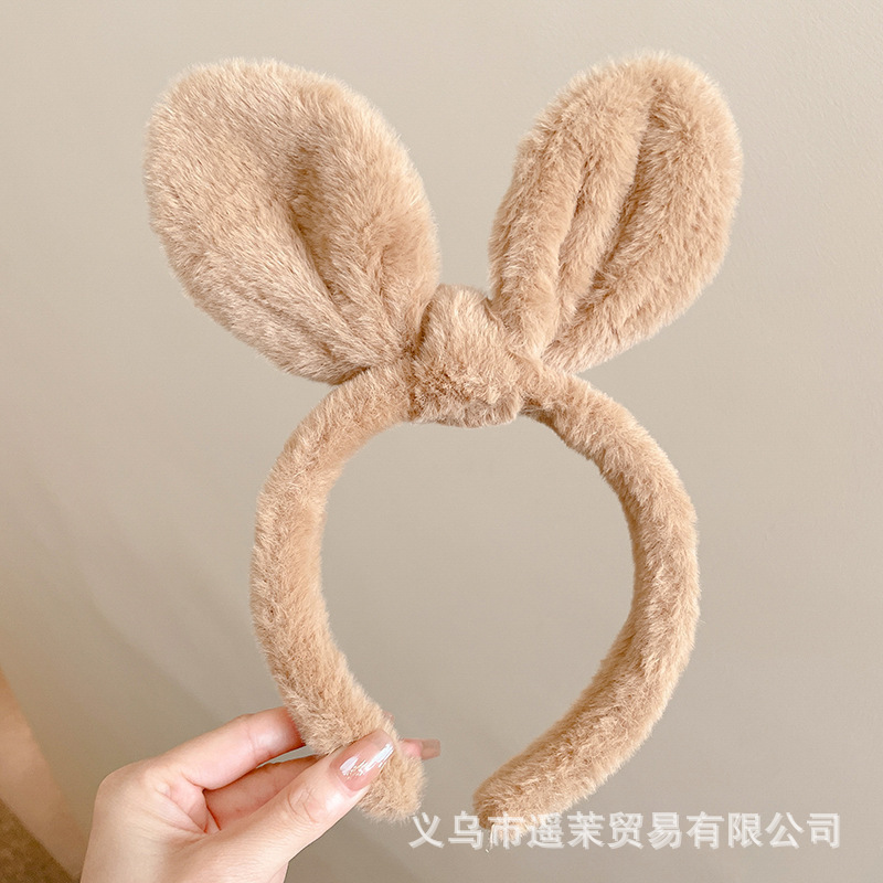 曲奇饼干洗脸发箍女2025新款毛绒压发头箍可爱发卡子防滑发捆头饰|undefined