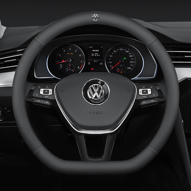 【一件代发】大众方向盘套专车专用汽车把套四季通用圆型D型车载