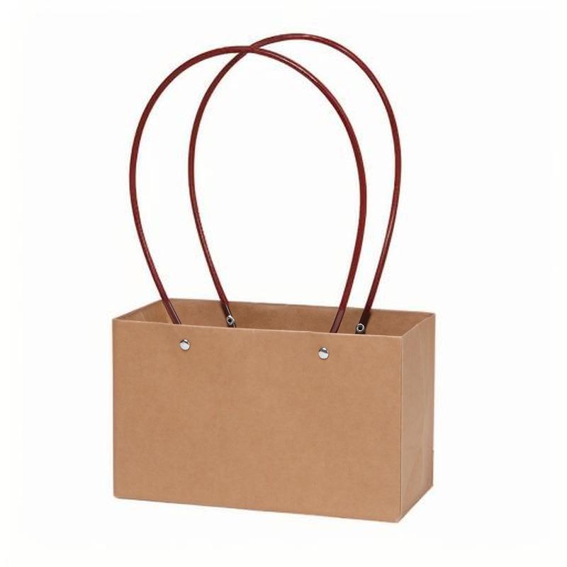 Día de la Madre Macaron Bolsa de arreglos florales portátil Embalaje de flores al por mayor Bolsa de embalaje de ramo impermeable Caja de flores florales Canasta