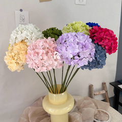 婚慶仿真花繡球花假花90片五角繡球婚車婚禮插花裝飾婚房布置道具