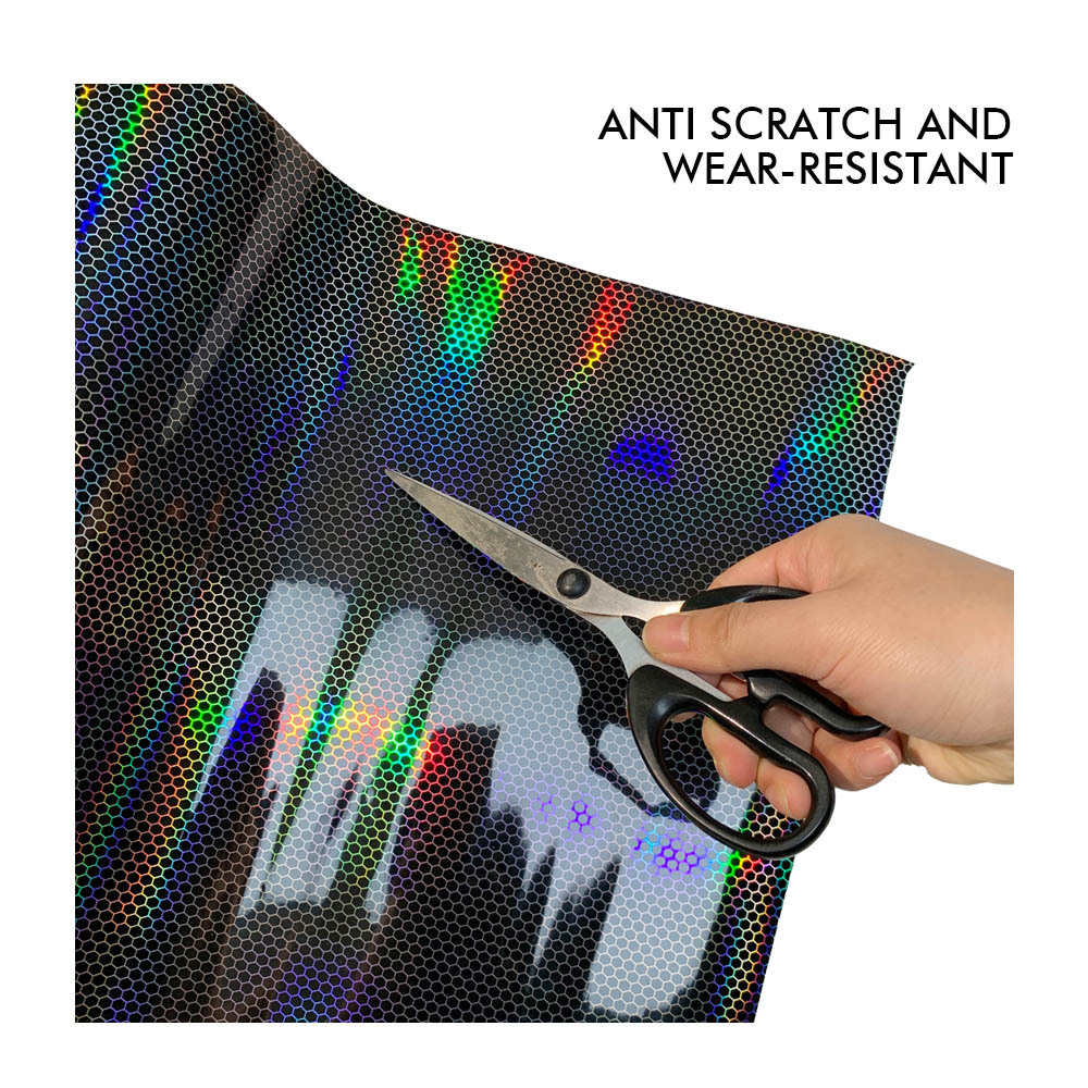 Car Headlight Sticker, Laser Honeycomb Headlight, Tail Light Decorative Film, Fog Light Color Changing Film