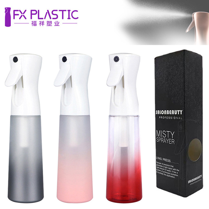 뜨거운 판매 300ml 그라디언트 연속 스프레이 병 소독 급수 얼굴 메이크업 수화 물 캔 원예 급수 캔