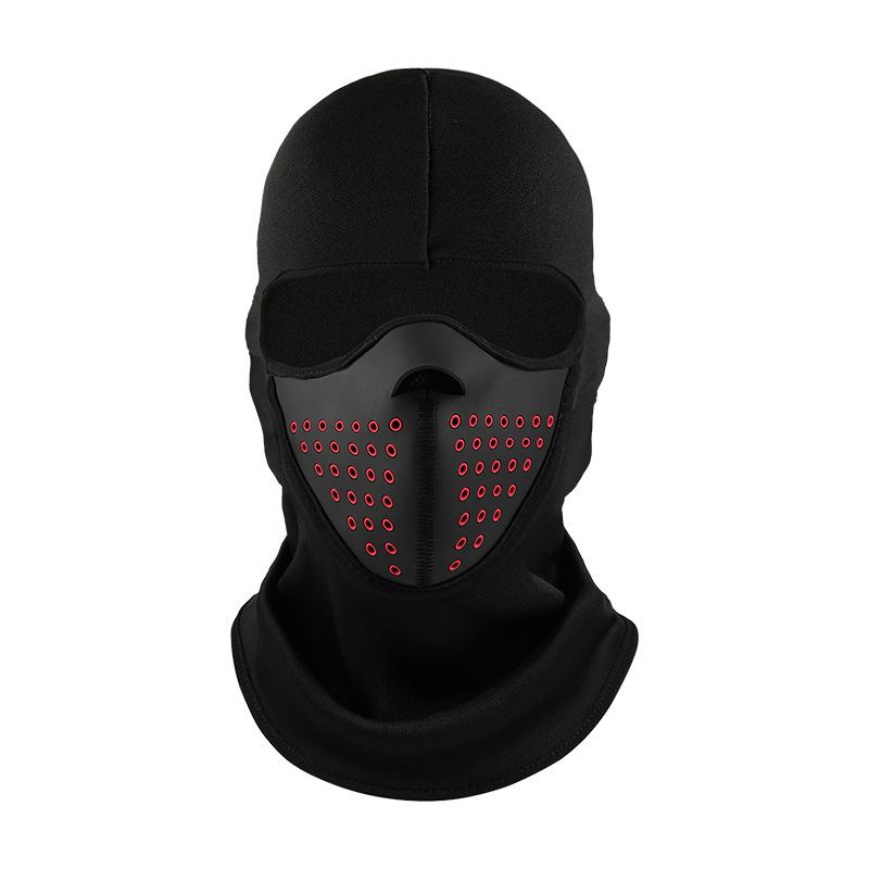 Otoño y invierno al aire libre para hombres y mujeres con cubierta de esquí de vello para motocicleta respirada con máscara facial a prueba de frío a prueba de viento