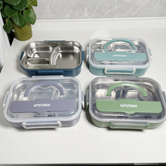 ステンレス弁当箱携帯式弁当箱学生分格ランチボックス分格保温大容量食器箱卸売り