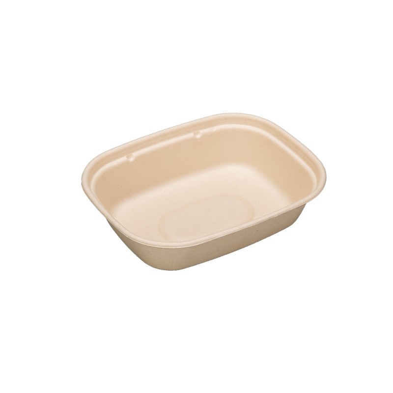 Caja de comedor de pulpa desechable Caja de ensalada Caja de sushi para llevar Caja de embalaje Caja de almuerzo de reducción de grasa Caja de comida ligera Caja de almuerzo de degradación completa