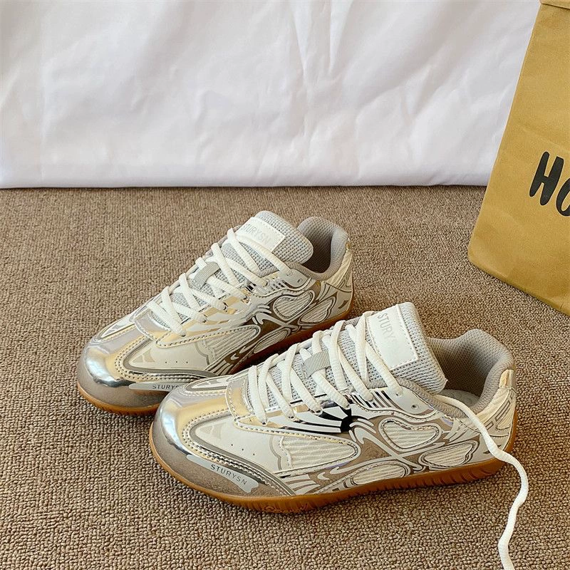 Корейский стиль, студенческие повседневные унисекс, модные кроссовки для пар, уличный стиль, ретро, ​​универсальные нишевые сетчатые немецкие кроссовки