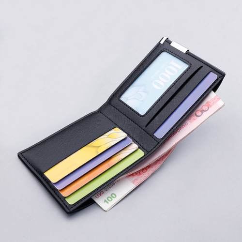 White wallet men's short small wallet college students thin youth multi-card slot mini wallet simple student ladies