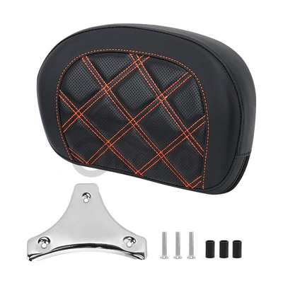 backrest accessories suitable for: Motorcycle cushion - orange-grid-plating-color-bracket