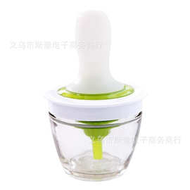 硅胶烧烤刷家用烘焙挤压定量油瓶油刷一体式便携不漏油刷瓶子批发