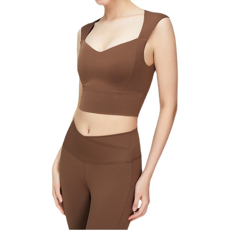 La ropa interior deportiva de alta resistencia de una pieza transfronteriza de las mujeres empuja hacia arriba el sujetador de Yoga a prueba de golpes fitness deportes ropa de Yoga de secado rápido