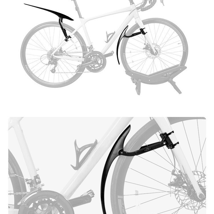 Road Bike Fender Flat Handlebar Road Touring Bike Quick Release 700C Mudguard Rain Cover Road Bike Fender Flat Handlebar Road Touring Bike Quick Release 700C Mudguard Rain Cover