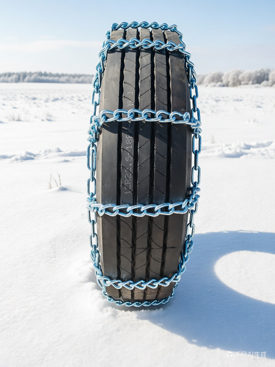Truck tire anti-skid chains without nails, universal type, alloy steel, thickened, wear-resistant tire chains