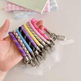 手腕手机挂绳短款尼龙编织纹加粗加厚相机登山户外防丢防断钥匙扣