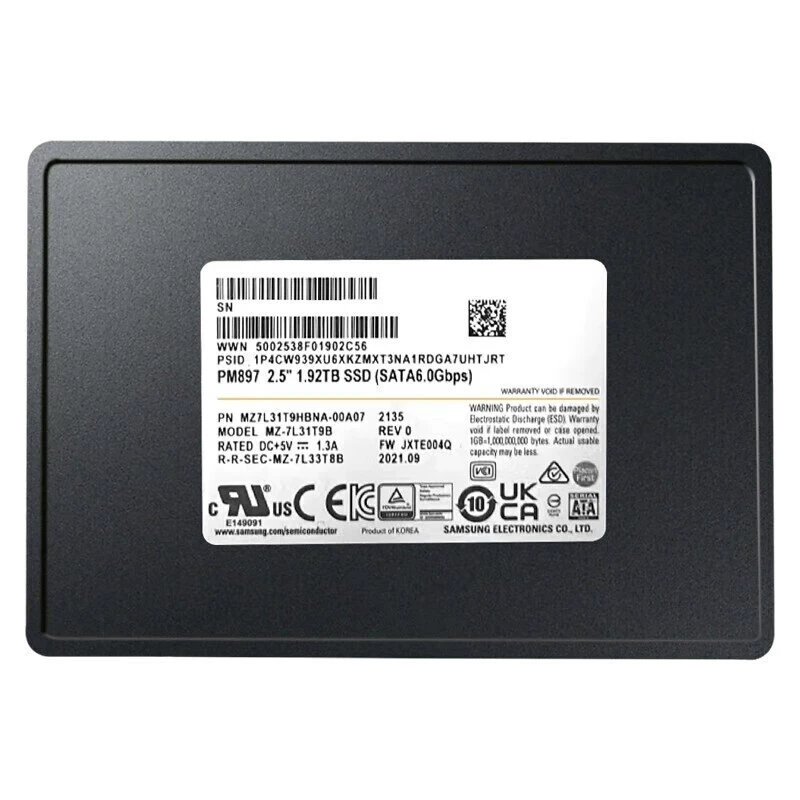 PM897 корпоративный SSD твердотельный диск SATA3.0 интерфейс сервер