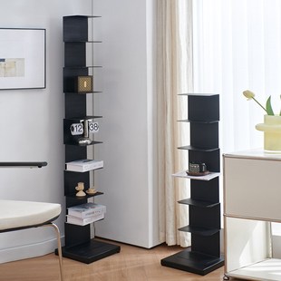 New Simple Creative Invisible Floor Bookshelf Iron Multi-layer Corner Tree-shaped Household Small Apartment Iron Floor Bookshelf