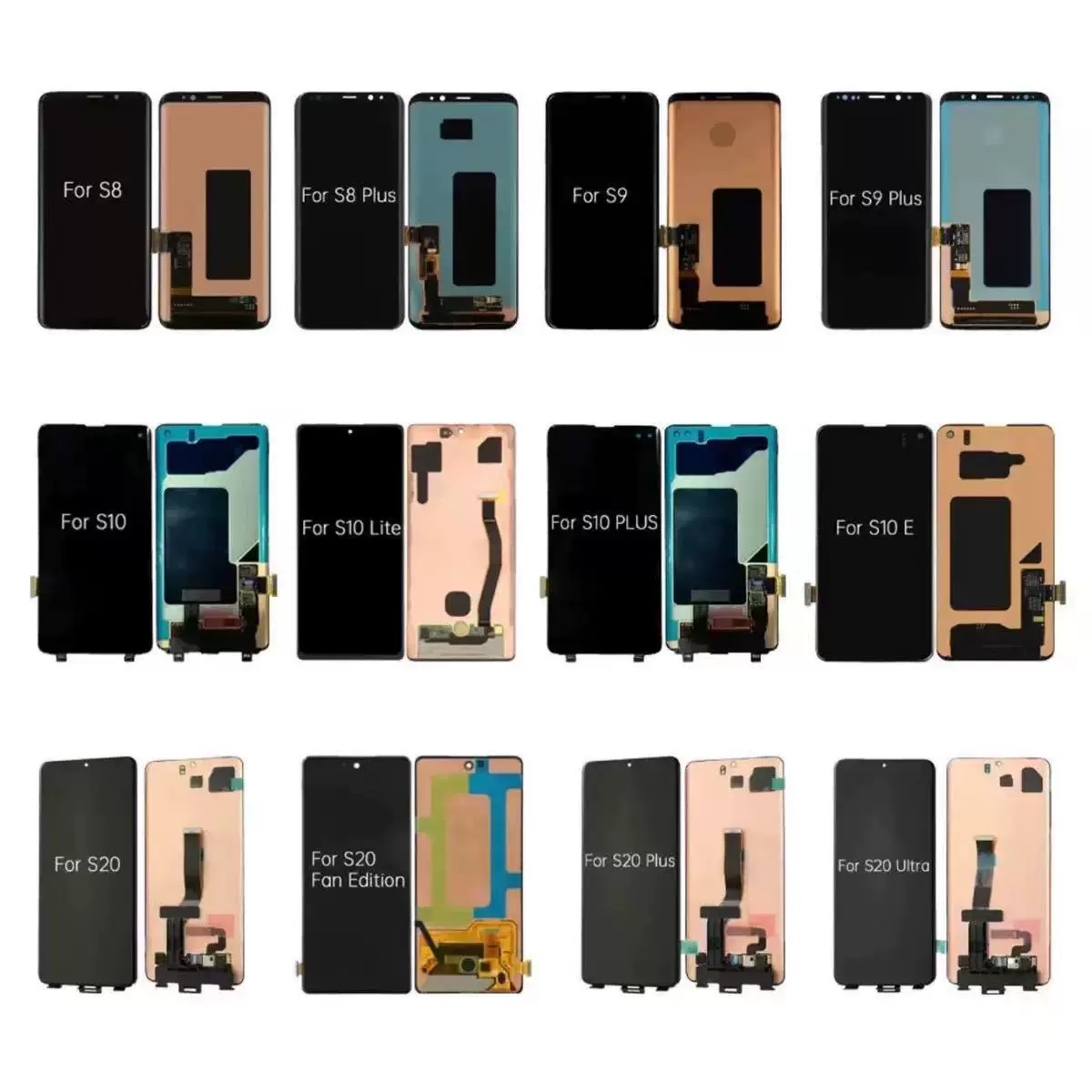 Подходящее для серии Samsung Galaxy S8 S9 S10 S20 S21 S22 дисплейной сборки мобильного телефона