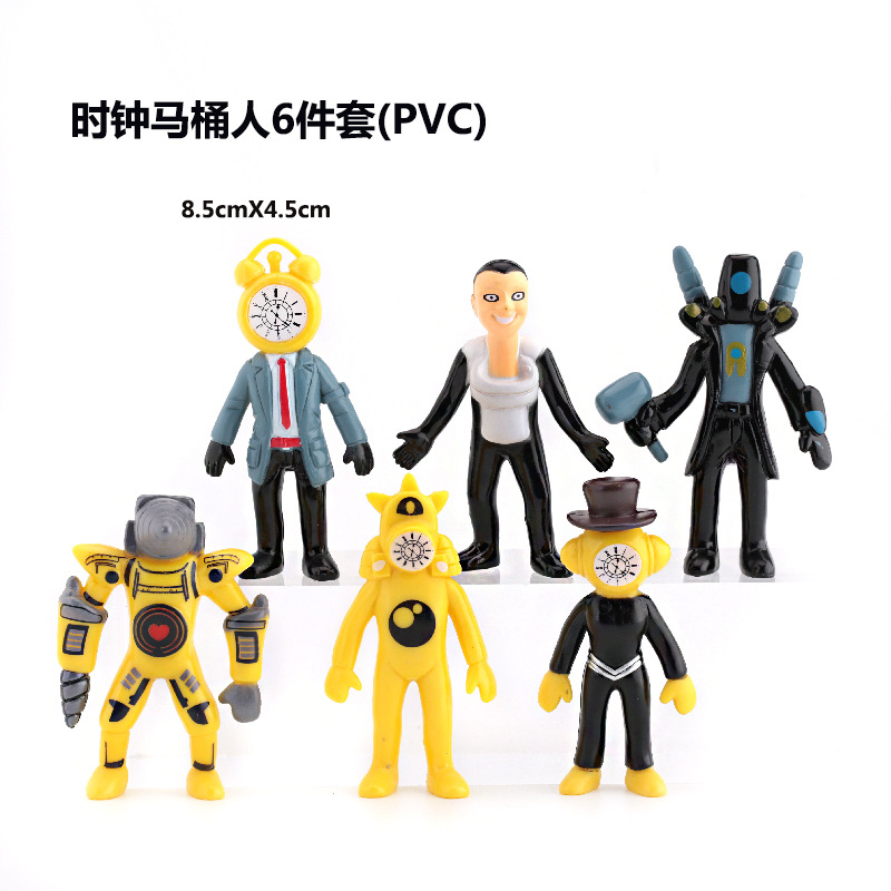 Toilet Man TV Monitor hombre muñeca Titan Monitor hombre y toilet hombre de juguete hecho a mano modelo de hombre de audio