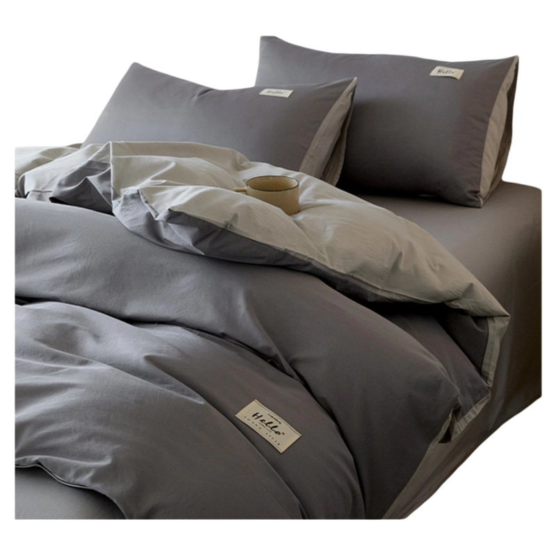 Algodón de tres piezas de una sola pieza dormitorio de estudiantes de algodón una sola cubierta de edredón 150x200x230 cuatro piezas de cuatro estaciones