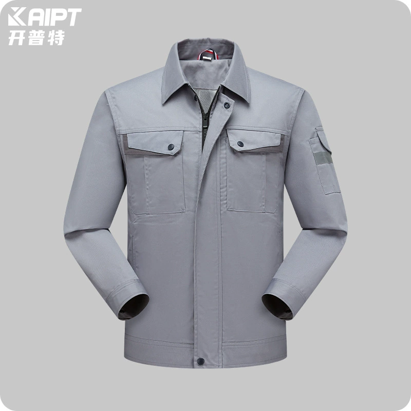 Трансграничная весна и осень рабочая куртка мужская CVC печатная сетка с износостойкой авторемонтной мастерской