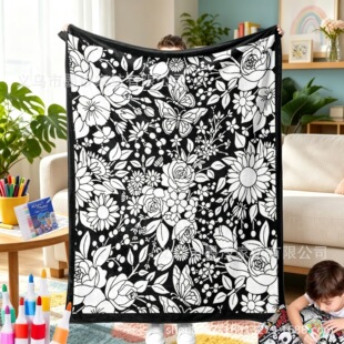 ���R�d����DIY Coloring Blanket �ֹ��T�f��ɫ̺�ӿ羳