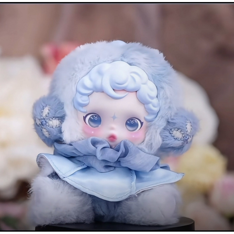 光织园系列二代新款SKULLPANDA冬日乐章搪胶毛绒盲盒挂件潮玩礼物|undefined
