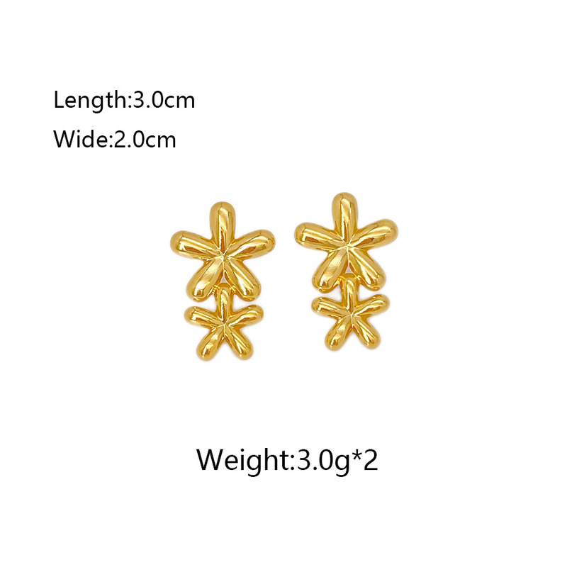 钛钢耳饰跨境夸张个性耳环不掉色不锈钢耳钉高级感时尚蝴蝶结耳饰|undefined