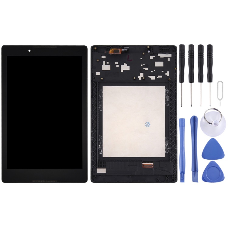 Aplicable para Lenovo A8 - 50 Tablet LCD Touch Assembly con marco (Color: Negro)