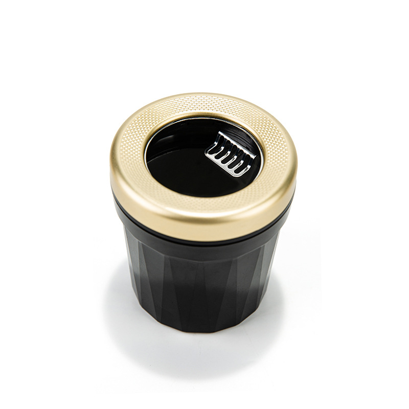 Car Trash Can with Smoke Extinguishing Ring, Rotating Lid, Car Ashtray, Car Ashtray, Home Desktop Ashtray