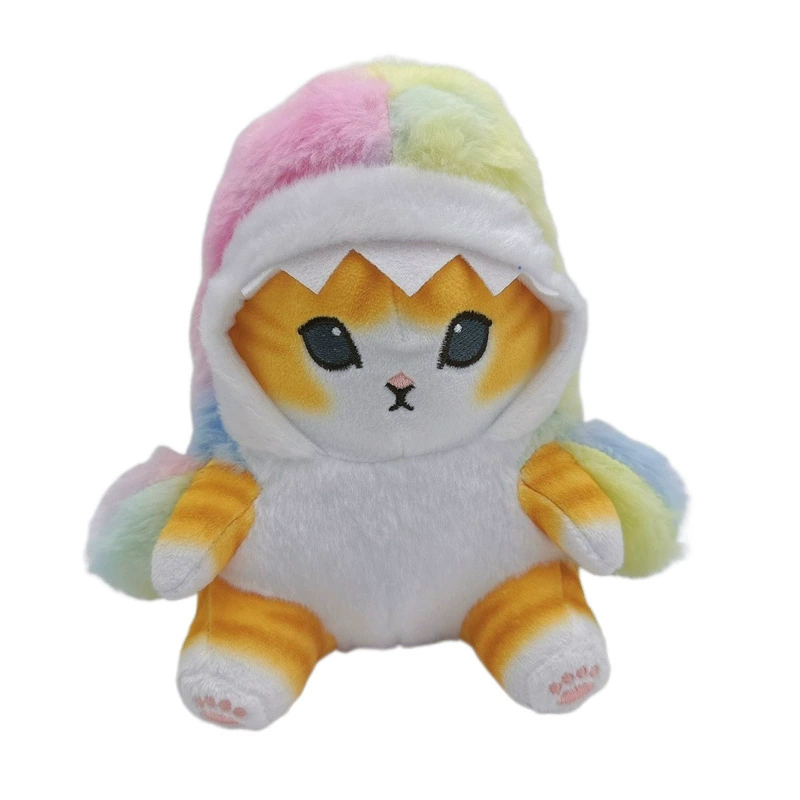 Милый японский плюшевый акула, игрушка, кукла, кот