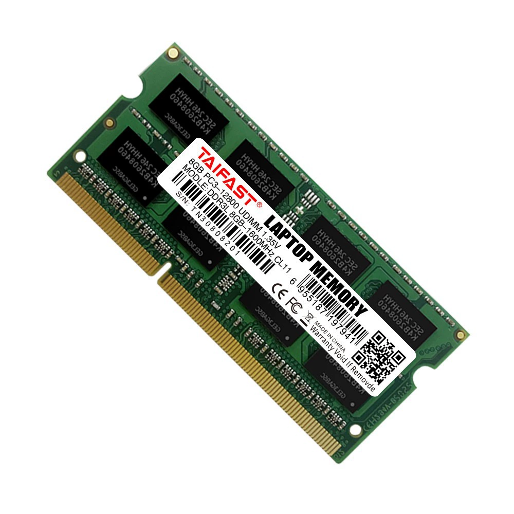 Память для ноутбуков фабрично напрямую от производителя, 8 ГБ DDR3, низкое напряжение 1,35 В, 1333 МГц, применимо 1600 МГц