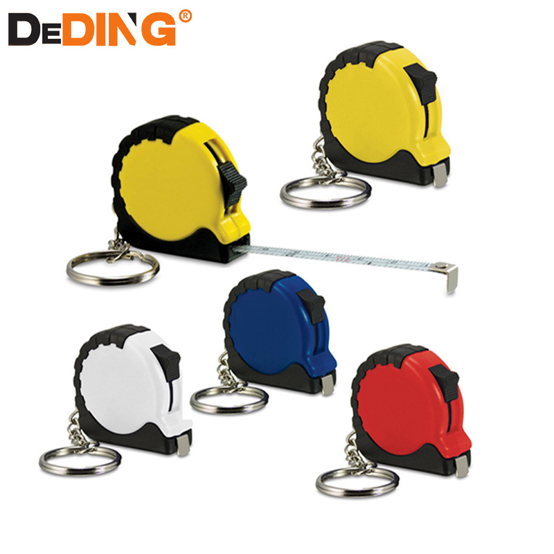 厂家直售迷你礼品尺卷尺钥匙扣1米2米3米小卷尺可印LOGO礼品尺