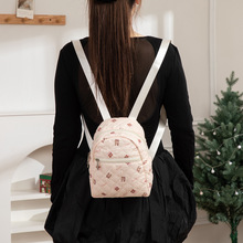 跨境热销绗缝双肩包韩版百搭背包简约休闲旅行包高颜值时尚女包