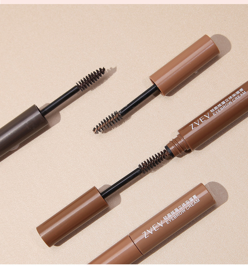 ZVEV Natural Three-dimensional Eyebrow Dye for Women Wild Eyebrows is waterproof, long-lasting, does not fade or smudge, light brown Eyebrow cream wholesale undefined