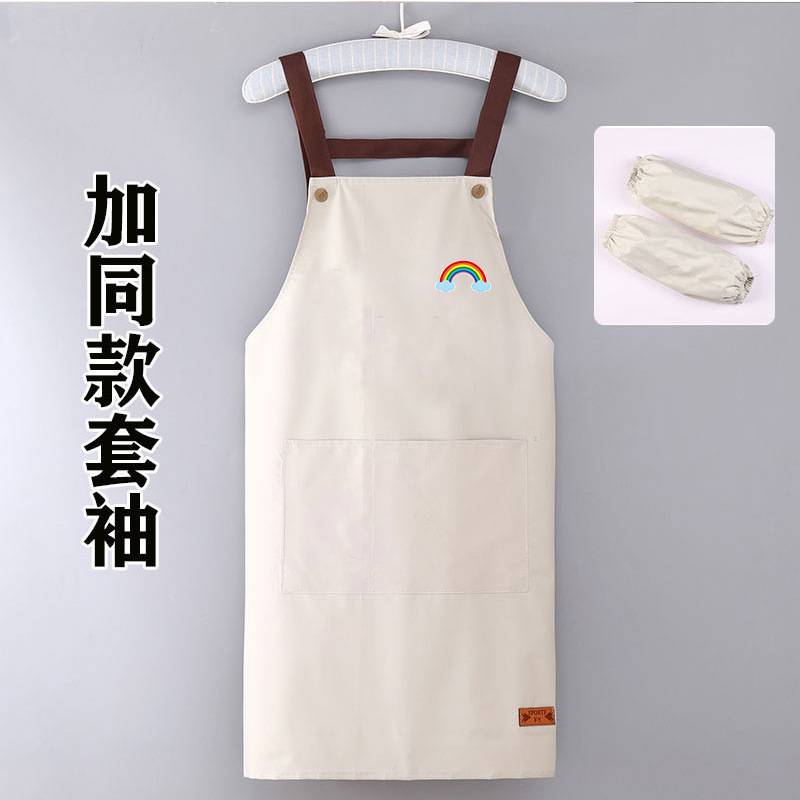 メーカー卸売家庭用キッチンエプロン男性と女性のための防水および耐油オイルペイントルーム作業エプロンマニキュア大人のレストラン作業服|undefined
