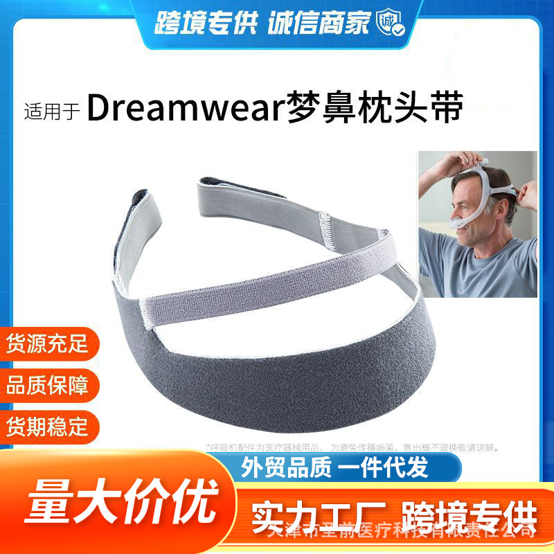 Máscara de Ventilación Nasal DreamWear de Philips Respironics con Correa de Fijación de una Sola Línea, Grado Médico